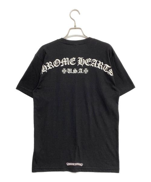 CHROME HEARTS（クロムハーツ）CHROME HEARTS (クロムハーツ) Arch Logo S/S Pocket Tee ブラック サイズ:Mの古着・服飾アイテム