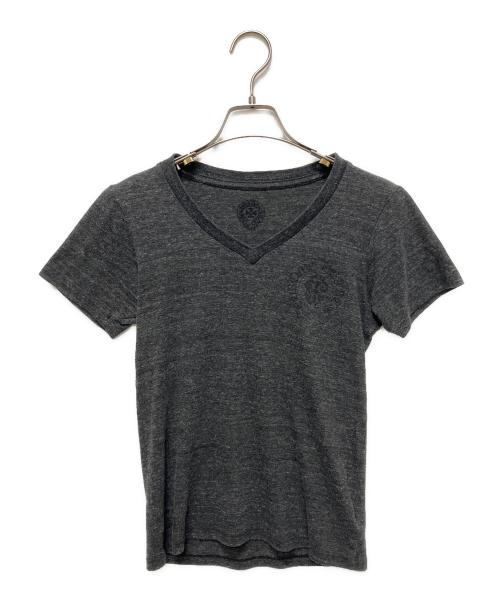 CHROME HEARTS（クロムハーツ）CHROME HEARTS (クロムハーツ) American Flag TEE/星条旗ロゴTシャツ グレー サイズ:XSの古着・服飾アイテム