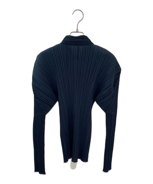 PLEATS PLEASE（プリーツプリーズ）PLEATS PLEASE (プリーツプリーズ) プリーツシャツ ネイビー サイズ:3の古着・服飾アイテム