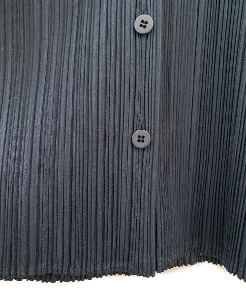 PLEATS PLEASE（プリーツプリーズ）PLEATS PLEASE (プリーツプリーズ) プリーツシャツ ネイビー サイズ:3の古着・服飾アイテム