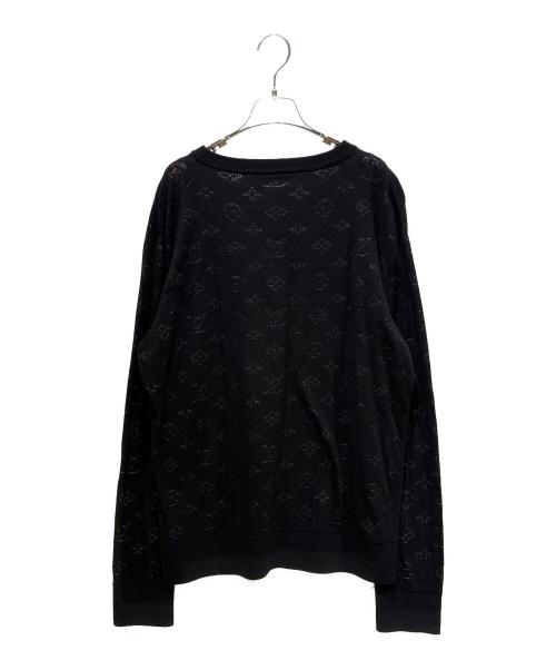 LOUIS VUITTON（ルイ ヴィトン）LOUIS VUITTON (ルイ ヴィトン) ドロップニードルモノグラムニット ブラック サイズ:XLの古着・服飾アイテム