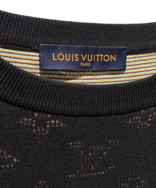 LOUIS VUITTON（ルイ ヴィトン）LOUIS VUITTON (ルイ ヴィトン) ドロップニードルモノグラムニット ブラック サイズ:XLの古着・服飾アイテム
