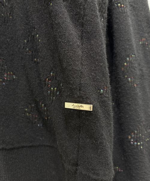 LOUIS VUITTON（ルイ ヴィトン）LOUIS VUITTON (ルイ ヴィトン) ドロップニードルモノグラムニット ブラック サイズ:XLの古着・服飾アイテム