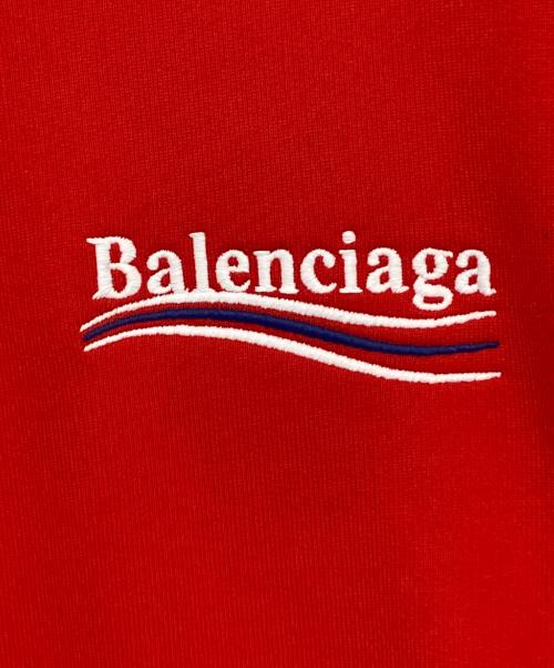 BALENCIAGA（バレンシアガ）BALENCIAGA (バレンシアガ) キャンペーンロゴパーカー レッド サイズ:Sの古着・服飾アイテム