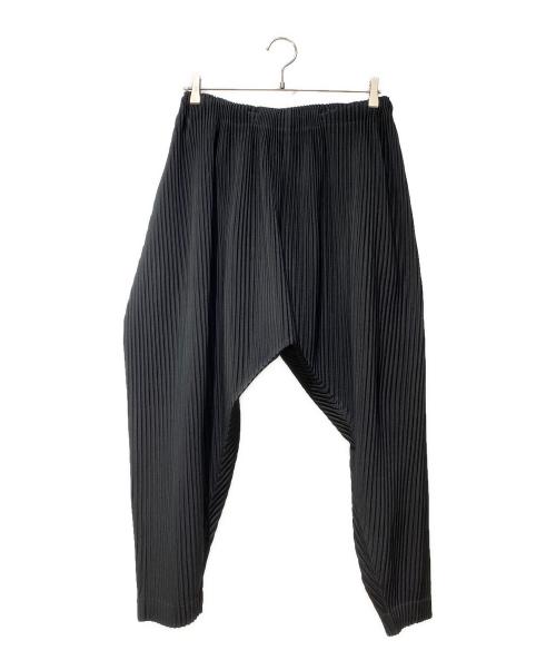 HOMME PLISSE ISSEY MIYAKE（オム プリッセ イッセイ ミヤケ）HOMME PLISSE ISSEY MIYAKE (オム プリッセ イッセイ ミヤケ) プリーツサルエルパンツ ブラック サイズ:2の古着・服飾アイテム