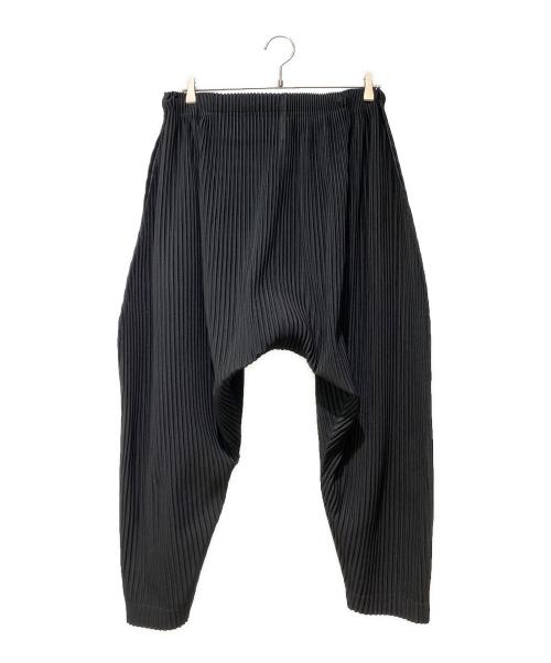 HOMME PLISSE ISSEY MIYAKE（オム プリッセ イッセイ ミヤケ）HOMME PLISSE ISSEY MIYAKE (オム プリッセ イッセイ ミヤケ) プリーツサルエルパンツ ブラック サイズ:2の古着・服飾アイテム