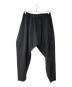 HOMME PLISSE ISSEY MIYAKE（オム プリッセ イッセイ ミヤケ）の古着「プリーツサルエルパンツ」｜ブラック