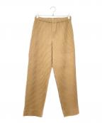 HOMME PLISSE ISSEY MIYAKEオム プリッセ イッセイ ミヤケ）の古着「プリーツパンツ」｜ベージュ