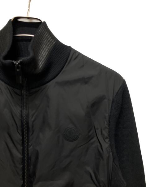 MONCLER（モンクレール）MONCLER (モンクレール) CARDIGAN TRICOT/ニット切替ダウンジャケット ブラック サイズ:Sの古着・服飾アイテム