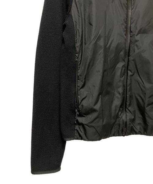 MONCLER（モンクレール）MONCLER (モンクレール) CARDIGAN TRICOT/ニット切替ダウンジャケット ブラック サイズ:Sの古着・服飾アイテム