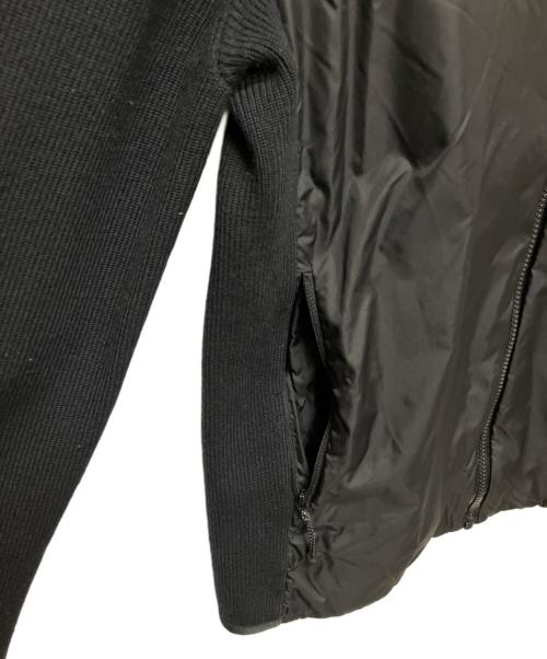 MONCLER（モンクレール）MONCLER (モンクレール) CARDIGAN TRICOT/ニット切替ダウンジャケット ブラック サイズ:Sの古着・服飾アイテム