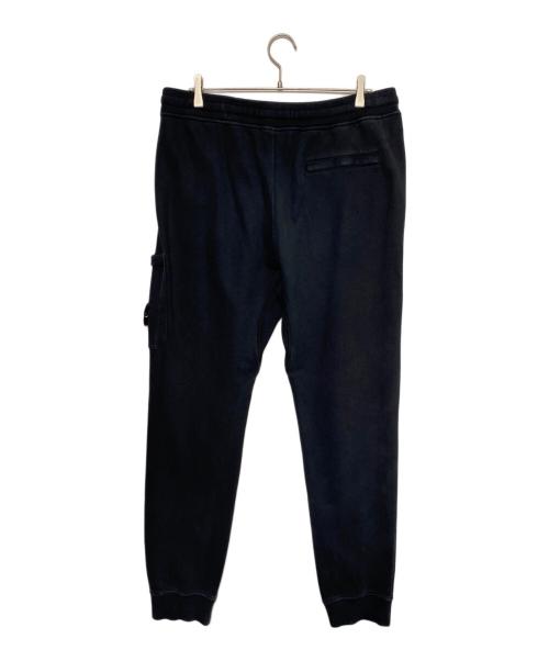 STONE ISLAND（ストーンアイランド）STONE ISLAND (ストーンアイランド) コットンスウェットシャーリングテーパードパンツ ブラック サイズ:XLの古着・服飾アイテム