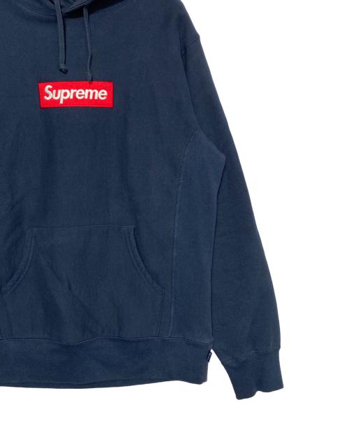 SUPREME（シュプリーム）Supreme (シュプリーム) Box Logo Hooded Sweatshirt ネイビー サイズ:Mの古着・服飾アイテム