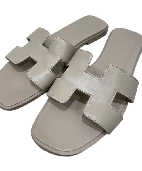 HERMES（エルメス）HERMES (エルメス) オランサンダル エトゥープ サイズ:37の古着・服飾アイテム