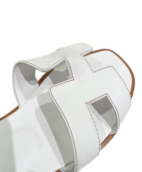 HERMES（エルメス）HERMES (エルメス) オランサンダル ホワイト サイズ:37の古着・服飾アイテム