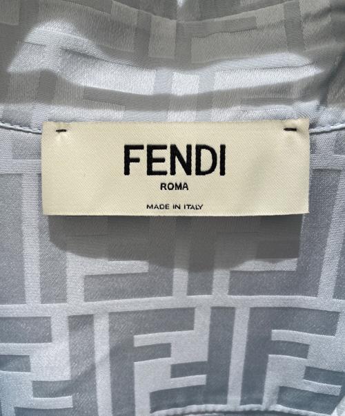 FENDI（フェンディ）FENDI (フェンディ) ズッカシルクワンピース スカイブルー サイズ:38の古着・服飾アイテム