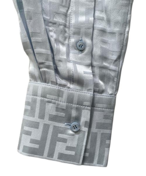 FENDI（フェンディ）FENDI (フェンディ) ズッカシルクワンピース スカイブルー サイズ:38の古着・服飾アイテム