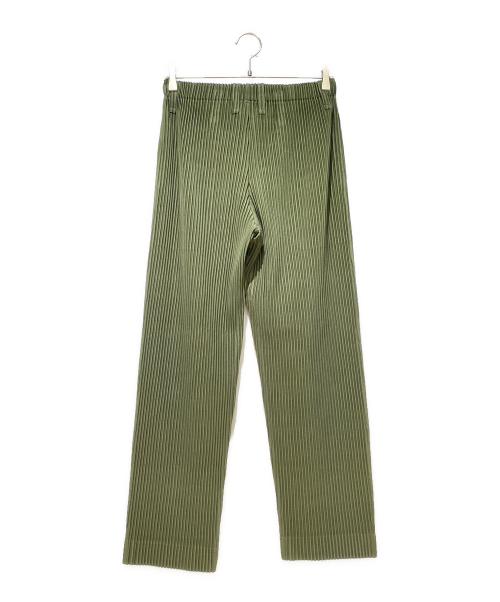 HOMME PLISSE ISSEY MIYAKE（オム プリッセ イッセイ ミヤケ）HOMME PLISSE ISSEY MIYAKE (オム プリッセ イッセイ ミヤケ) プリーツパンツ グリーン サイズ:1の古着・服飾アイテム
