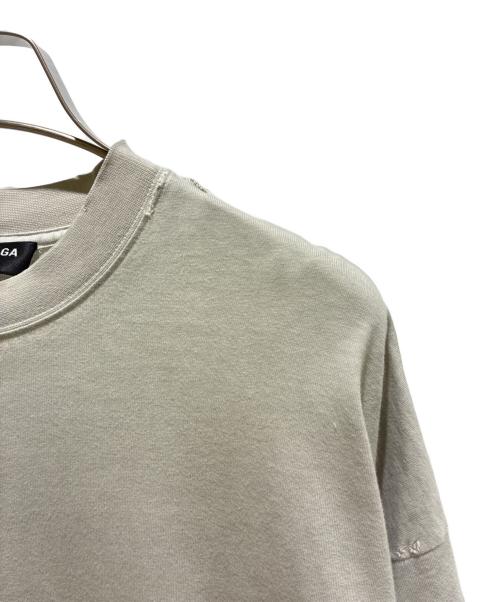 BALENCIAGA（バレンシアガ）BALENCIAGA (バレンシアガ) ダメージ加工Tシャツ グレー サイズ:Lの古着・服飾アイテム