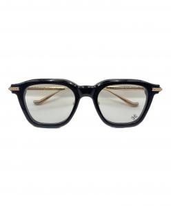 CHROME HEARTS（クロムハーツ）の古着「サイドフレアニーウエリントンゴールドフレームCUMPTION-Aサングラス」