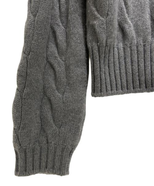 LORO PIANA（ロロピアーナ）LORO PIANA (ロロピアーナ) カシミヤケーブルニット グレー サイズ:42の古着・服飾アイテム