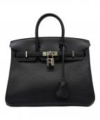 HERMESエルメス）の古着「バーキン25/ブラック/トゴ/T刻印:2015年/シルバー金具」｜ブラック