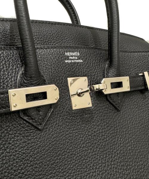 HERMES（エルメス）HERMES (エルメス) バーキン25/ブラック/トゴ/T刻印:2015年/シルバー金具 ブラック サイズ:25の古着・服飾アイテム