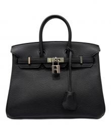 HERMES（エルメス）の古着「バーキン 25 ブラック T刻印:2015年 シルバー金具」｜ブラック