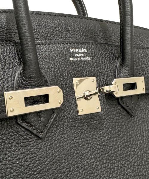 HERMES（エルメス）HERMES (エルメス) バーキン 25 ブラック T刻印:2015年 シルバー金具 ブラック サイズ:25の古着・服飾アイテム