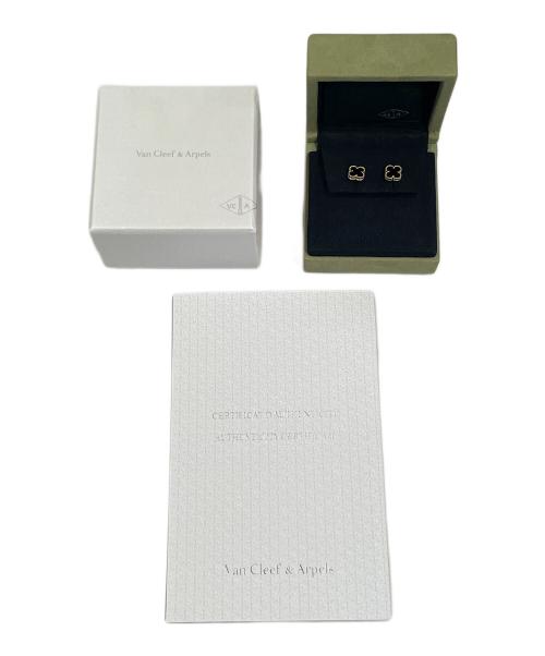 VAN CLEEF & ARPELS（ヴァンクリーフ＆アーペル）VAN CLEEF & ARPELS (ヴァンクリーフ＆アーペル) スウィートアルハンブラオニキスピアスの古着・服飾アイテム