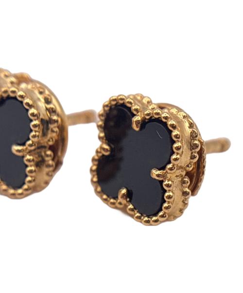 VAN CLEEF & ARPELS（ヴァンクリーフ＆アーペル）VAN CLEEF & ARPELS (ヴァンクリーフ＆アーペル) Sweet Alhambra Earring スウィートアルハンブラオニキスピアス サイズ:スウィートの古着・服飾アイテム