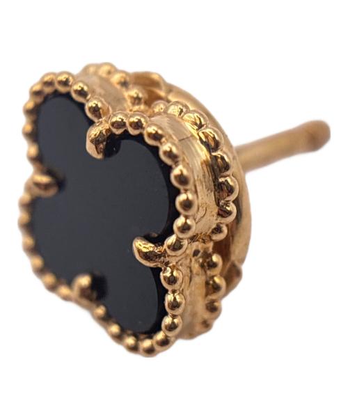 VAN CLEEF & ARPELS（ヴァンクリーフ＆アーペル）VAN CLEEF & ARPELS (ヴァンクリーフ＆アーペル) Sweet Alhambra Earring スウィートアルハンブラオニキスピアス サイズ:スウィートの古着・服飾アイテム