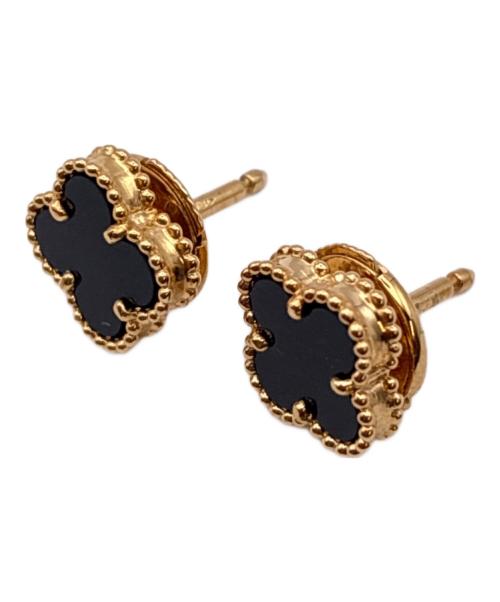 VAN CLEEF & ARPELS（ヴァンクリーフ＆アーペル）VAN CLEEF & ARPELS (ヴァンクリーフ＆アーペル) Sweet Alhambra Earring スウィートアルハンブラオニキスピアス サイズ:スウィートの古着・服飾アイテム