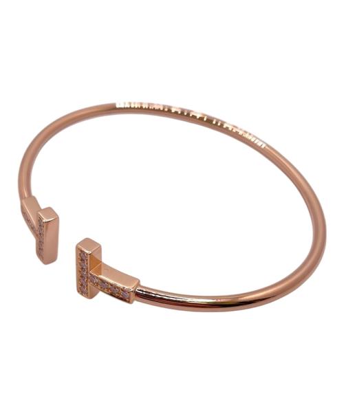 TIFFANY & Co.（ティファニー）TIFFANY & Co. (ティファニー) Tワイヤーダイヤブレスレット サイズ:約14cmの古着・服飾アイテム