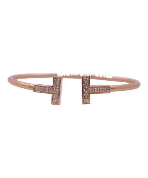 TIFFANY & Co.（ティファニー）TIFFANY & Co. (ティファニー) Tワイヤーダイヤブレスレット サイズ:約14cmの古着・服飾アイテム