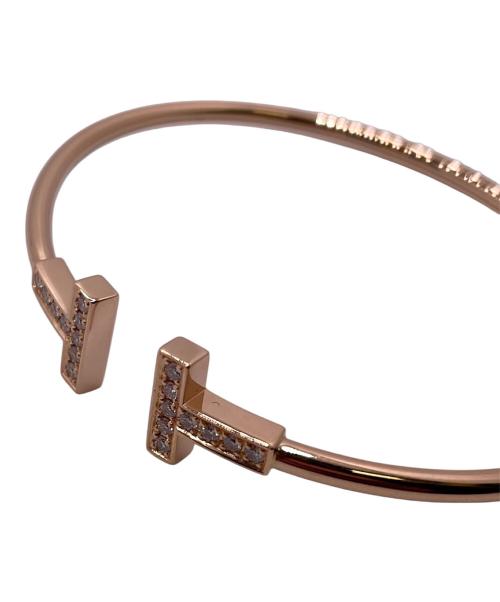 TIFFANY & Co.（ティファニー）TIFFANY & Co. (ティファニー) Tワイヤーダイヤブレスレット サイズ:約14cmの古着・服飾アイテム