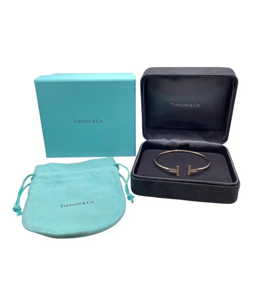 TIFFANY & Co.（ティファニー）TIFFANY & Co. (ティファニー) Tワイヤーダイヤブレスレット サイズ:約14cmの古着・服飾アイテム