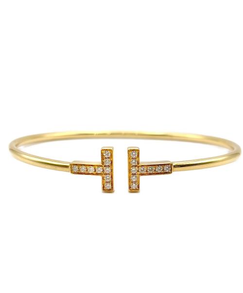TIFFANY & Co.（ティファニー）TIFFANY & Co. (ティファニー) T Wire Diamond Bracelet M ティファニーT ワイヤー ダイヤ ブレスレット サイズ:M/16.0cmの古着・服飾アイテム
