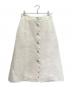 CHANEL（シャネル）の古着「ココボタンツイードスカート」｜アイボリー