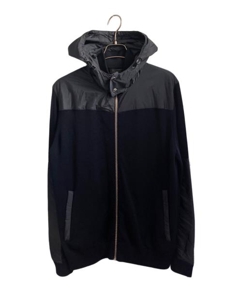 PRADA（プラダ）PRADA (プラダ) ニット切替ジャケット ネイビー サイズ:54の古着・服飾アイテム