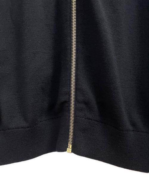 PRADA（プラダ）PRADA (プラダ) ニット切替ジャケット ネイビー サイズ:54の古着・服飾アイテム