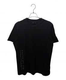 MONCLER（モンクレール）の古着「ロゴパッチクルーネックTシャツ」｜ブラック