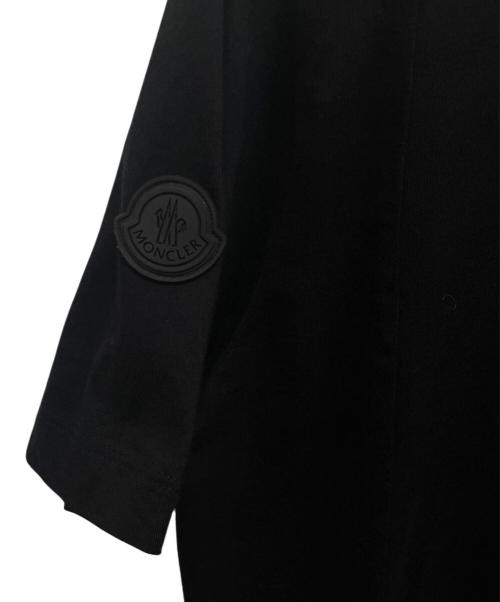 MONCLER（モンクレール）MONCLER (モンクレール) ロゴパッチクルーネックTシャツ ブラック サイズ:Lの古着・服飾アイテム