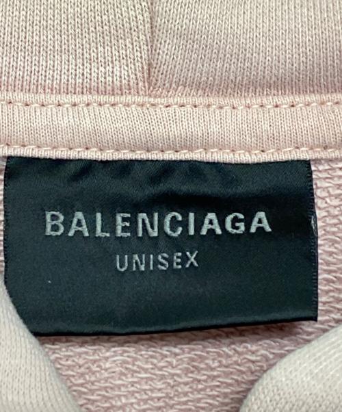 BALENCIAGA（バレンシアガ）BALENCIAGA (バレンシアガ) Back Flip Round Zip-Up Hoodie ピンク サイズ:1の古着・服飾アイテム