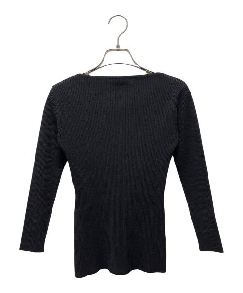 CHANEL（シャネル）CHANEL (シャネル) ココマークリブニット ブラック サイズ:36の古着・服飾アイテム