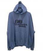 BALENCIAGAバレンシアガ）の古着「Hand Drawn BB Icon Hoodie」｜ネイビー