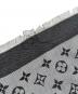 中古・古着 LOUIS VUITTON (ルイ ヴィトン) モノグラムストール　M71378 グレー：55000円