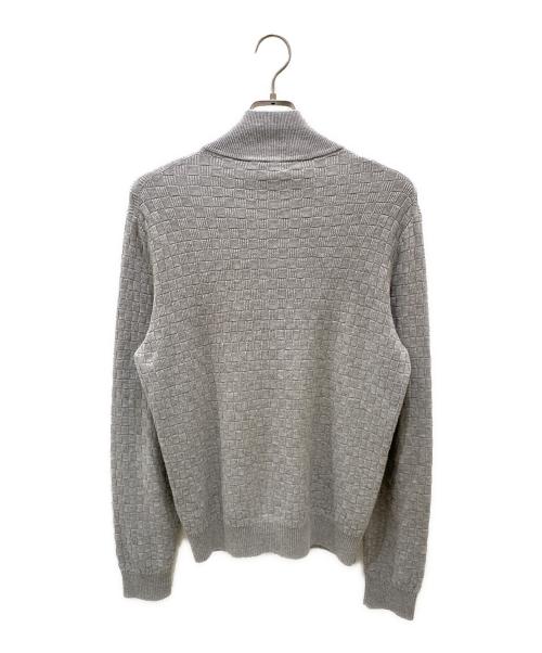 LOUIS VUITTON（ルイ ヴィトン）LOUIS VUITTON (ルイ ヴィトン) ジップアップニットブルゾン グレー サイズ:Sの古着・服飾アイテム