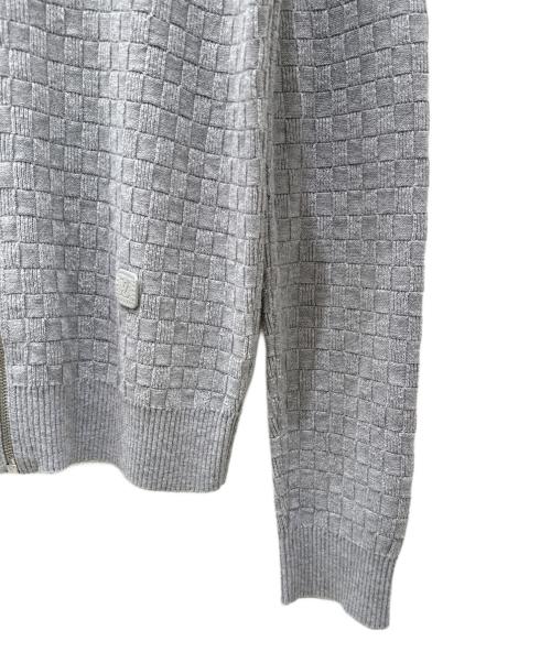 LOUIS VUITTON（ルイ ヴィトン）LOUIS VUITTON (ルイ ヴィトン) ジップアップニットブルゾン グレー サイズ:Sの古着・服飾アイテム