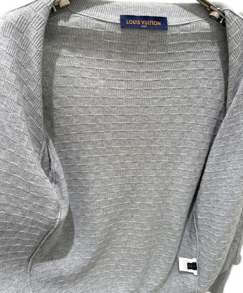 LOUIS VUITTON（ルイ ヴィトン）LOUIS VUITTON (ルイ ヴィトン) ジップアップニットブルゾン グレー サイズ:Sの古着・服飾アイテム
